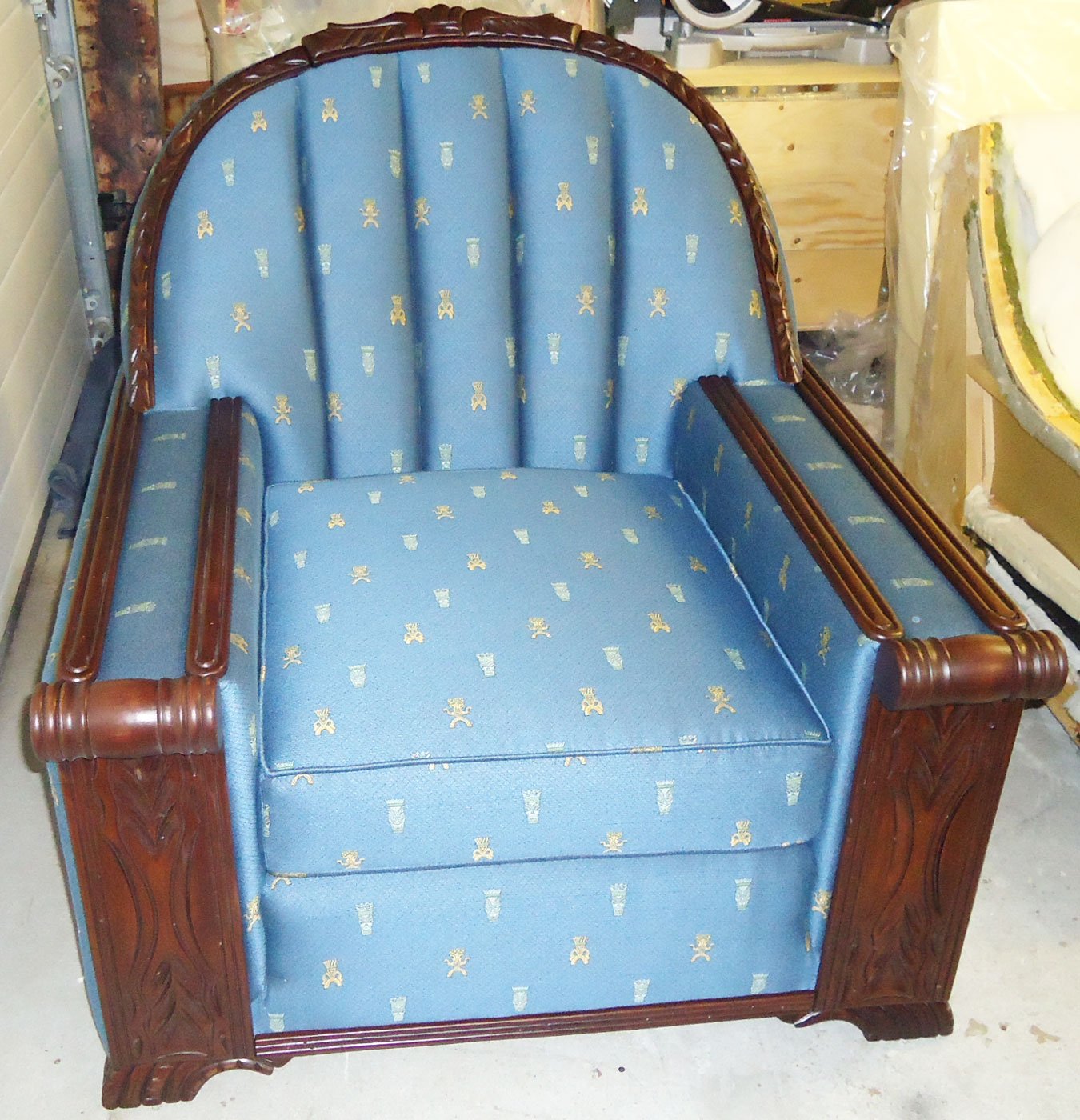 Reupholstered Arm Chair